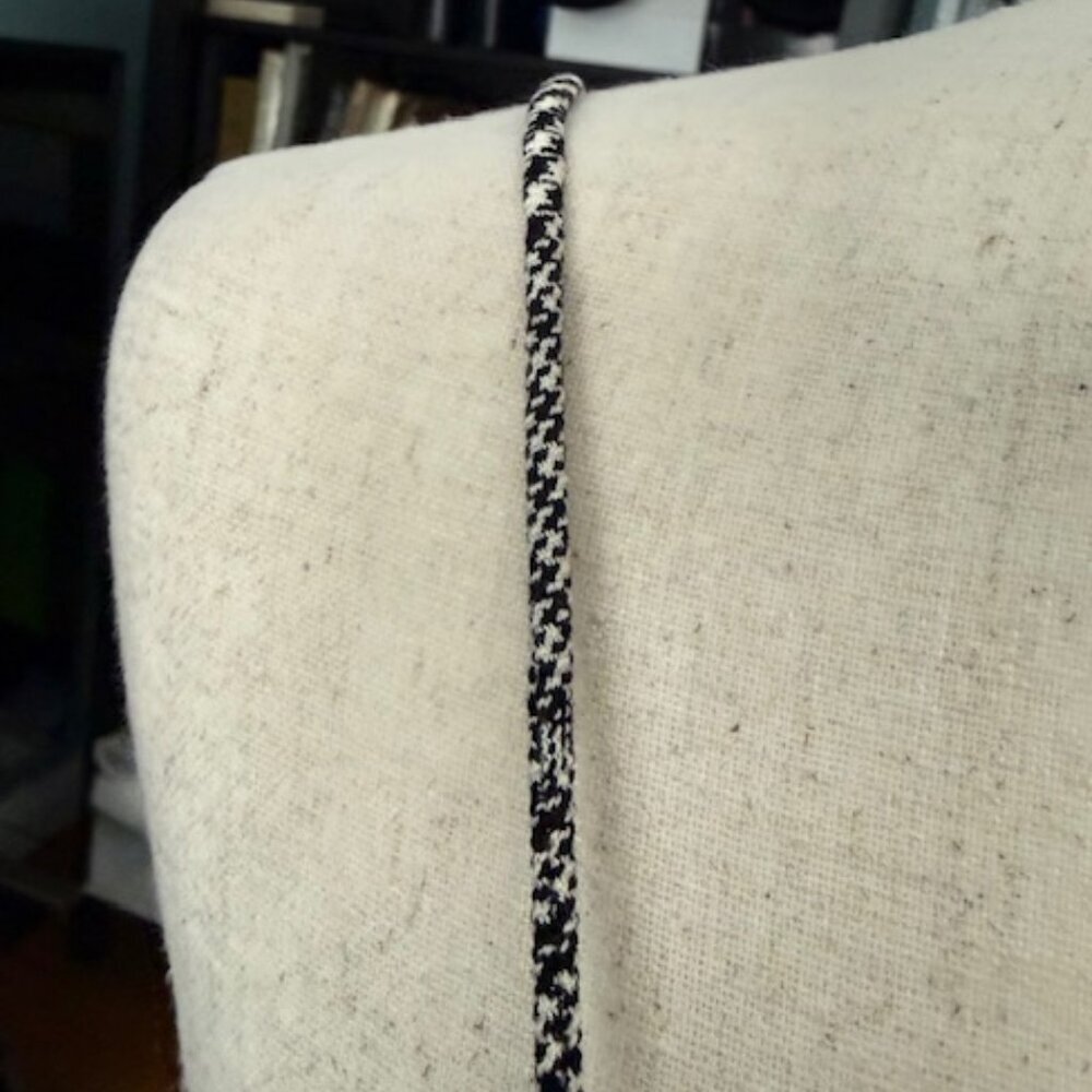 Zara Women TRF Collection Dress Black White Plaid Lace Trim Slip Mini Medium EUC - Picture 5 of 16